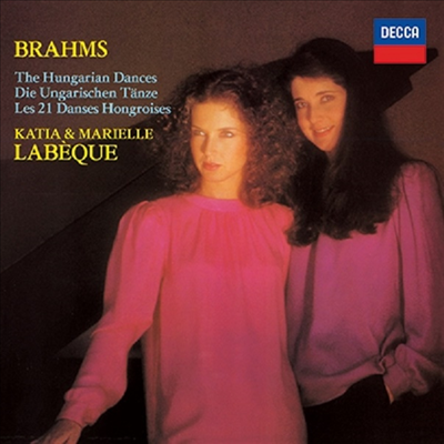 브람스: 21개의 헝가리 무곡 (Brahms: The Hungarian Dances for Piano Duo) (일본 타워레코드 독점 한정반)(CD) - Katia Labeque &amp; Marielle Labeque