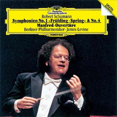 슈만: 교향곡 1, 4번, 만프레드 서곡 (Schumann: Symphonien No.1 &amp; 4, Manfred Overture) (일본 타워레코드 독점 한정반)(CD) - James Levine