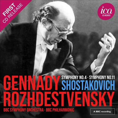 쇼스타코비치: 교향곡 4 &amp; 11번 (Shostakovich: Symphonies Nos.4 &amp; 11) (2CD) - Gennadi Rozhdestvensky