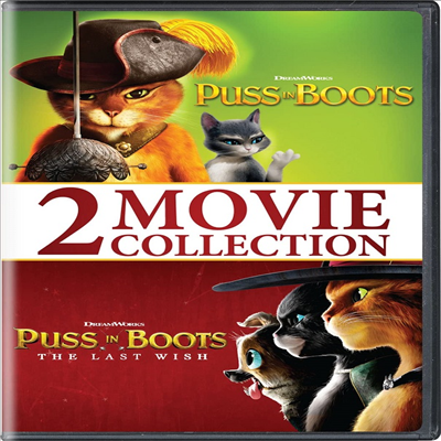 Puss In Boots (2011) / Puss In Boots: The Last Wish (2022) (장화신은 고양이 / 장화신은 고양이: 끝내주는 모험)(지역코드1)(한글무자막)(DVD)