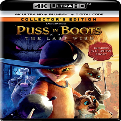 Puss In Boots: The Last Wish (장화신은 고양이: 끝내주는 모험)(2022)(한글무자막)(4K Ultra HD + Blu-ray)