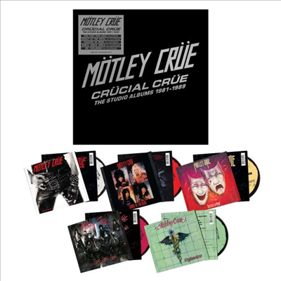 Motley Crue - Crucial Crue: The Studio Albums 1981-1989 (Limited Edition)(5CD Box Set)
