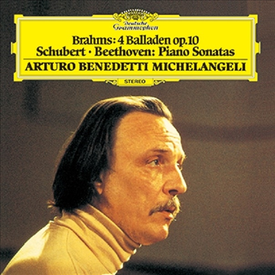 브람스: 4 발라드, 슈베르트, 베토벤: 피아노 소나타 (Brahms: 4 Ballades, Schubert, Beethoven: Piano Sonatas) (일본 타워레코드 독점 한정반)(CD) - Arturo Benedetti Michelangeli
