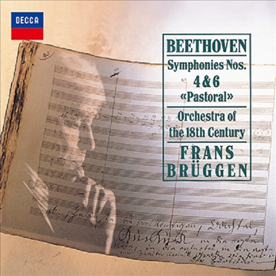 베토벤: 교향곡 4, 6번 '전원' (Beethoven: Symphonies Nos.4 & 6 'Pastoral') (일본 타워레코드 독점 한정반)(CD) - Frans Bruggen