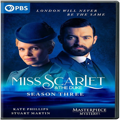 Miss Scarlet &amp; The Duke: Season Three (미스 스칼렛 앤 더 듀크: 시즌 3) (2023)(지역코드1)(한글무자막)(DVD)