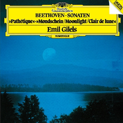 베토벤: 피아노 소나타 '비창', 월광, 13번 (Beethoven: Piano Sonata No.8, 13, 14) (일본 타워레코드 독점 한정반)(CD) - Emil Gilels