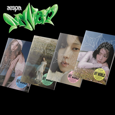 에스파 (aespa) - My World - The 3nd Mini Album (Intro Ver.)(커버 4종 중 랜덤발송)(미국반 독점 영어 가사집)(미국빌보드집계반영)(CD)