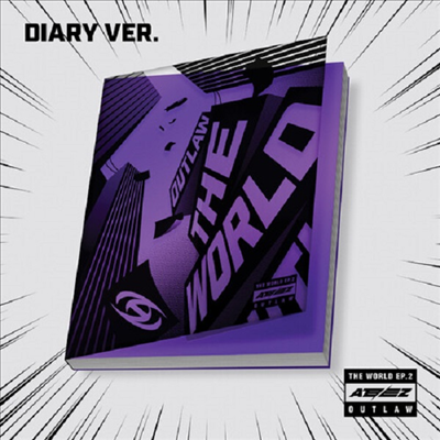 에이티즈 (Ateez) - World EP.2 : Outlaw (Diary Ver.)(미국반 독점 포토카드 랜덤)(미국빌보드집계반영)(CD)