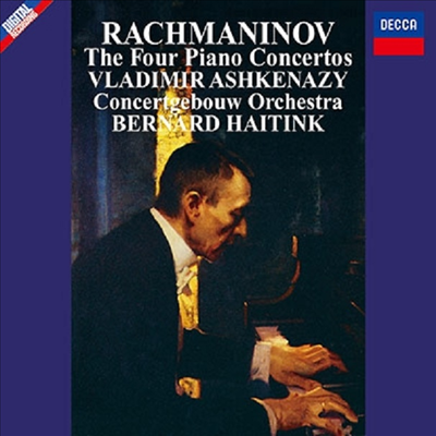 라흐마니노프: 피아노 협주곡 1-4번. 파가니니 광시곡 (Rachmaninov: Four Piano Concertos, Paganini Rhapsody) (일본 타워레코드 독점 한정반)(2CD) - Vladimir Ashkenazy