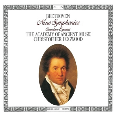 베토벤: 교향곡 1-9번, 서곡 &#39;코리올란&#39;, &#39;에그몬트&#39; (Beethoven Nine Symphonies &amp; 2 Overtures) (일본 타워레코드 독점 한정반)(5CD Boxset) - Christopher Hogwood