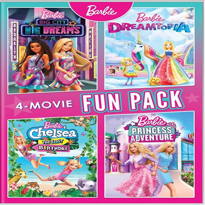 Barbie: 4-Movie Special Collection (바비: 4 무비 스페셜 컬렉션)(지역코드1)(한글무자막)(DVD)