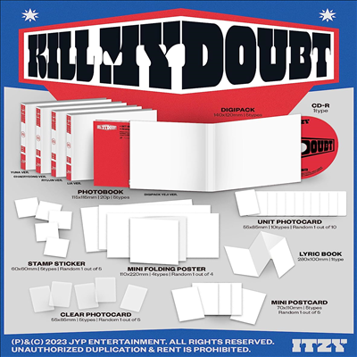 있지 (Itzy) - Kill My Doubt (Digipack Ver.)(버전 5종 중 1종 랜덤)(미국빌보드집계반영)(CD)