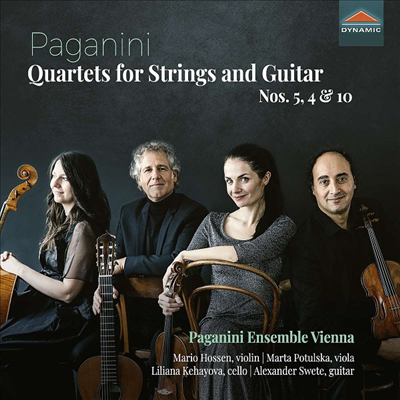 파가니니: 기타와 현을 위한 사중주 4, 5 &amp; 10번 (Paganini: Quartets for Strings and Guitar Nos.5, 4 &amp; 10)(CD) - Paganini Ensemble Vienna