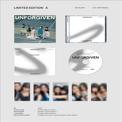 르세라핌 (Le Sserafim) - Unforgiven (Limited Edition - A)(CD+Photobook)(미국빌보드집계반영)(CD)