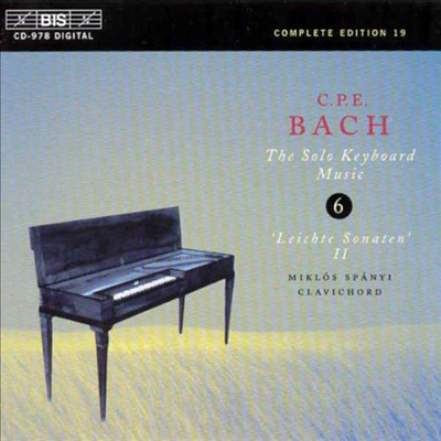 C.P.E.바흐: 건반악기 소나타 6집 (C.P.E.Bach: Keyboard Sonata Vol.6)(CD) - Miklos Spanyi