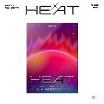 (여자)아이들 - Heat (Flare Ver.)(미국반 독점 영어 가사집)(미국빌보드집계반영)(CD)
