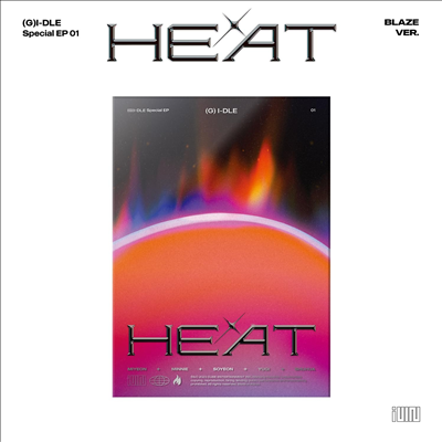 (여자)아이들 - Heat (Blaze Ver.)(미국반 독점 영어 가사집)(미국빌보드집계반영)(CD)