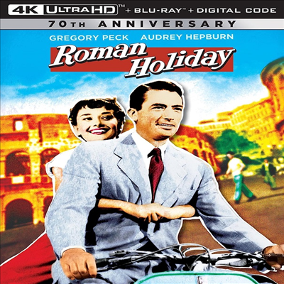 Roman Holiday - 70th Anniversary (로마의 휴일) (1953)(한글무자막)(4K Ultra HD + Blu-ray)