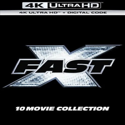 Fast & Furious: 10-Movie Collection (분노의 질주: 10 무비 컬렉션)(Boxset)(한글무자막)(4K Ultra HD)