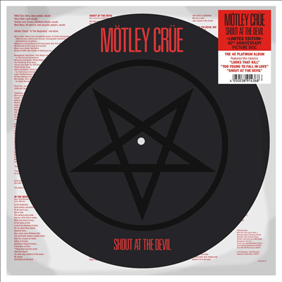 Motley Crue - Shout At The Devil (40th Anniversary Edition)(Ltd)(Picture LP)