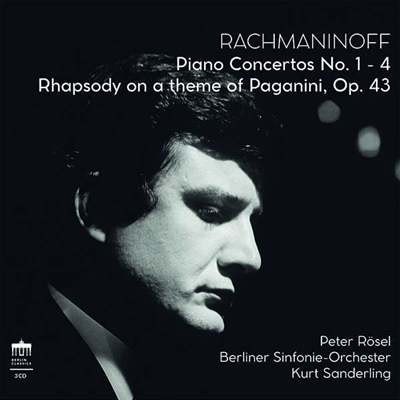 라흐마니노프: 피아노 협주곡 1 - 4번 (Rachmaninov: Piano Concertos Nos.1 - 4) (3CD) - Peter Rosel