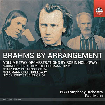 브람스: 관현악 편곡 2집 (Brahms by Arrangement, Vol.Two - Orchestrations by Robin Holloway)(CD) - Paul Mann