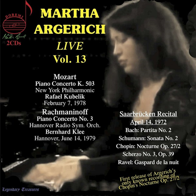 마르타 아르헤리치 - 명연주 13집 (Martha Argerich - Legendary Treasures Vol.13) - Martha Argerich