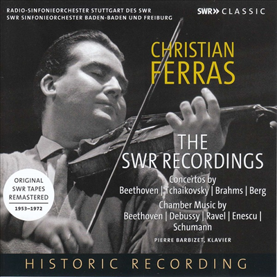 크리스티앙 페라스 - SWR 바이올린 협주곡 &amp; 실내악 작품집 (The SWR Recordings - Christian Ferras Plays Violin Concertos and Chamber Music) (4CD) - Christian Ferras