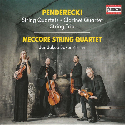 펜데레츠키: 현악 사중주 & 클라리넷 사중주 (Penderecki: String Quartet & Clarinet Quartet)(CD) - Meccore String Quartet