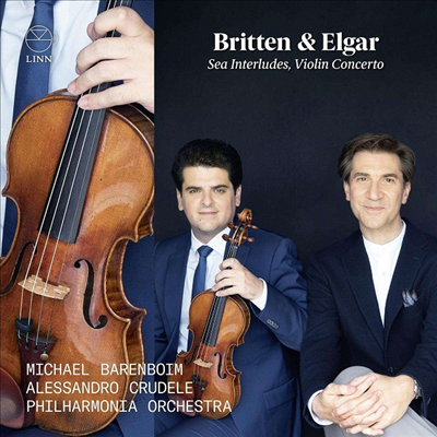 브리튼: 네 개의 바다 간주곡 &amp; 엘가: 바이올린 협주곡 (Britten: Four Sea Interludes &amp; Elgar: Violin Concerto)(CD) - Michael Barenboim