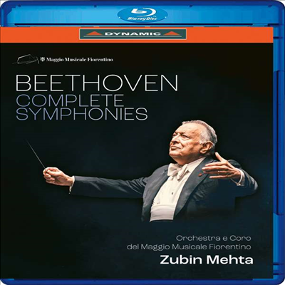 베토벤: 교향곡 전집 1 - 9번 (Beethoven: Complete Symphony Nos.1 - 9) (2Blu-ray) (2023)(Blu-ray) - Zubin Mehta
