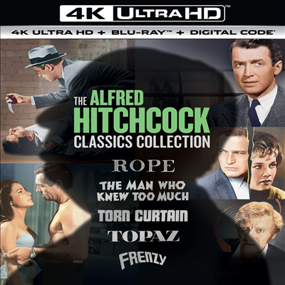 Alfred Hitchcock Classics Collection (알프레드 히치콕 컬렉션) (4K Ultra HD+Blu-ray)(한글무자막)