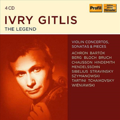 이브리 기틀리스 - 전설의 명반 (Ivry Gitlis - The Legend) (4CD) - Ivry Gitlis (violin)