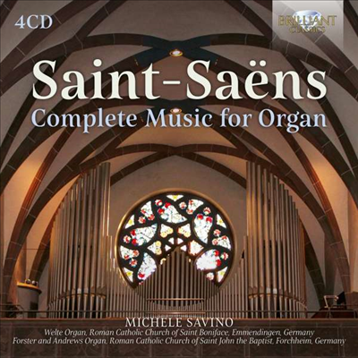 생상스: 오르간 작품집 (Saint-Saens: Complete Music for Organ) (4CD)(CD) - Michele Savino
