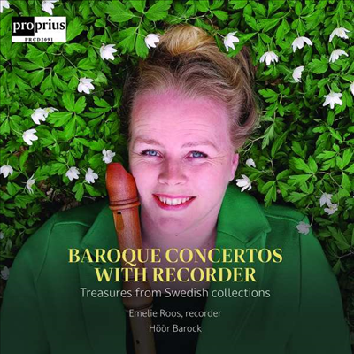바로크 시대의 리코더 협주곡 (Emelie Roos - Baroque Concertos with Recorder)(CD) - Emelie Roos