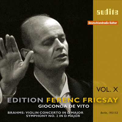 브람스 : 바이올린 협주곡 & 교향곡 2번 (Brahms : Violin Concerto & Symphony No.2)(CD) - Gioconda de Vito
