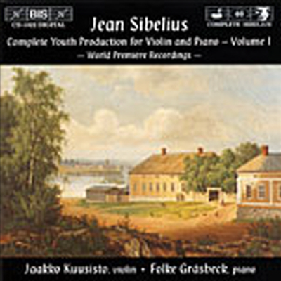 시벨리우스 : 바이올린과 피아노를 위한 초기작품집 1권 (Jean Sibelius : Complete Youth Production For Violin & Piano Vol.1)(CD) - Jaakko Kuusisto