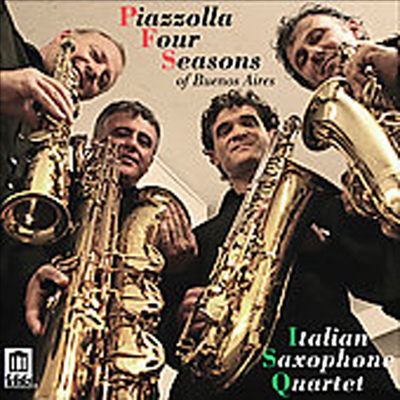 색소폰으로 연주하는 피아졸라 사계, 거쉬인 랩소디인 블루 (CD) - Italian Saxophone Quartet