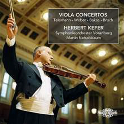 브루흐: 비올라를 위한 로망스 & 텔레만: 비올라 협주곡 (Bruch: Romance for Viola & Telemann: Viola Concerto Twv 51:G9 In G Major)(CD) - Herbert Kefer