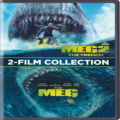 The Meg (메가로돈) (2018) / Meg 2: The Trench (메가로돈 2) (2023)(지역코드1)(한글무자막)(DVD)