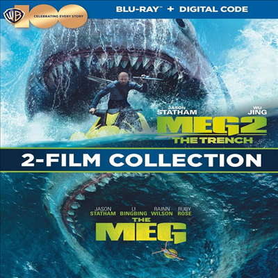 The Meg (메가로돈) (2018) / Meg 2: The Trench (메가로돈 2) (2023)(한글무자막)(Blu-ray)
