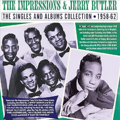 Impressions &amp; Jerry Butler - Singles &amp; Albums Collection 1958-62 (2CD)