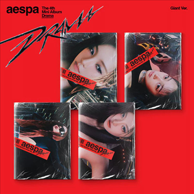 에스파 (aespa) - Drama - The 4th Mini Album (Giant Ver.)(커버 4종 중 1종 랜덤발송)(미국빌보드집계반영)(CD)