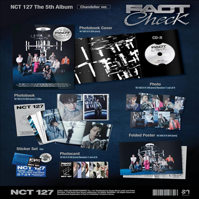 엔시티 127 (NCT 127) - 5th Album 'Fact Check' (Chandelier Ver.)(미국빌보드집계반영)(CD)