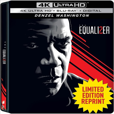 The Equalizer 2 (더 이퀄라이저 2) (2018)(Steelbook)(한글무자막)(4K Ultra HD + Blu-ray)