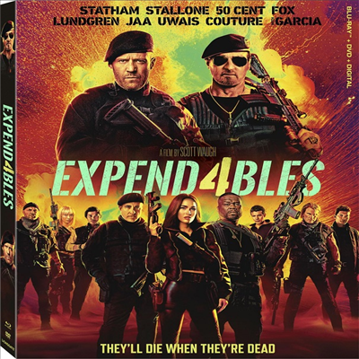 Expend4bles (익스펜더블 4) (2023)(한글무자막)(Blu-ray + DVD)