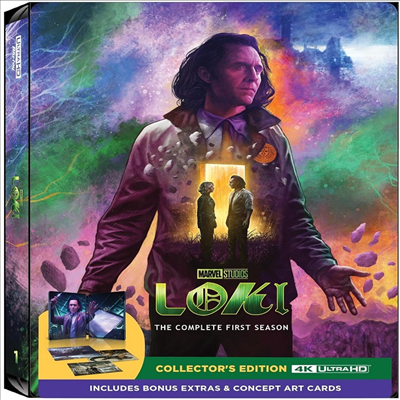 Loki: The Complete First Season (로키: 시즌 1) (2021)(Steelbook)(한글무자막)(4K Ultra HD)