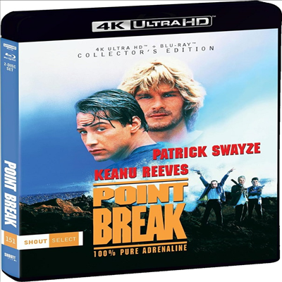 Point Break (Collector's Edition) (폭풍 속으로) (1991)(한글무자막)(4K Ultra HD + Blu-ray)