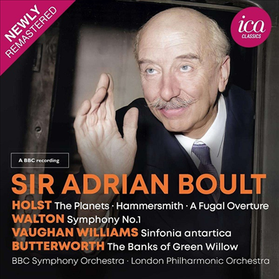홀스트: 행성, 본 윌리엄스: 교향곡 7번 '남극 교향곡' & 월튼: 교향곡 1번 (Holst: The Planets, Vaughan Williams: Symphony No.7 'Sinfonia Antartica' & Walton: Symphony No.1) (2CD) - Adrian Boult