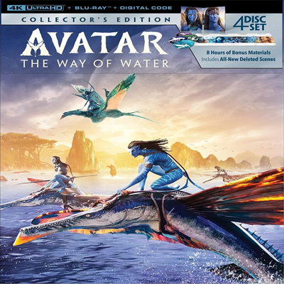 Avatar: The Way of Water (Collector&#39;s Edition) (아바타: 물의 길) (2022)(한글무자막)(4K Ultra HD + Blu-ray)